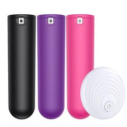 Remote Control Wireless 10 Speed Rechargeable Bullet Vibrator(non US Customers)