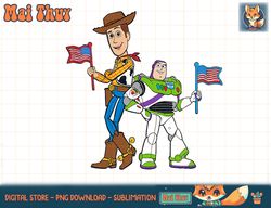 Disney and Pixar s Toy Story Woody and Buzz Fourth of July T-Shirt copy png