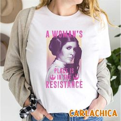Star Wars Princess Leia Resistance Shirt, Star Wars TShirt, Disney Family Trip Unisex T-Shirt Hoodie Sweatshirt
