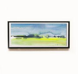 Original watercolor painting | Spring landscape art | Watercolor artwork | Small painting for gift | Spring rain