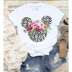 Ear Shirt, Leopard Mickey Shirt, Leopard Minnie, Cheetah Mickey Shirt Minnie Shirt, Shirts for Women, Animal Kingdom shi