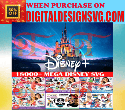 18000  Mega Bundle Svg, Disney SVG Bundle, Disney designs, Disney svg bundle, Mickey bundle SVG and for cricut files