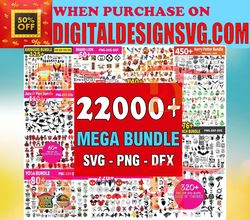 22000  Mega Bundle Svg, Disney SVG Bundle, Disney designs, Disney svg bundle, Mickey bundle SVG and for cricut files