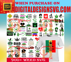 900  Weed Mega Bundle Svg, Cannabis Svg Bundle Cutting File for Cricut , Rasta svg,Mega bundle svg,Weed svg,Marijuana sv
