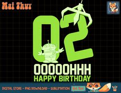 Disney Pixar Toy Story Alien OOOOH Happy 2nd Birthday T-Shirt copy png