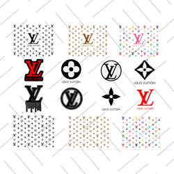 Louis Vuitton Bundle Svg, Lv Logo Svg, Fashion Logo Svg, Brand Logo Svg, File Cut Digital Download