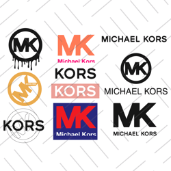 Michael Kors Logo Bundle Svg, MK Logo Svg, Fashion Logo Svg, Brand Logo Svg, File Cut Digital Download