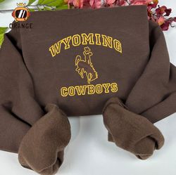 NCAA Wyoming Cowboys Embroidered Sweatshirt, Wyoming Cowboys Embroidered Shirt, Embroidered Hoodie, Unisex T-shirt