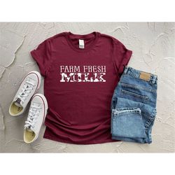 Farm Fresh Milk Shirt, Farm Animal Shirt, Family Holiday Shirt, Pro Metabolic Shirt, Farmer Gifts, Farm Shirt, Milk Shir