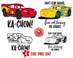 Inspirational Cars quotes svg, Ka chow svg, disney cars svg