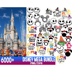 6000 Files Disney Mega Bundle SVG PNG
