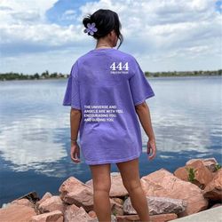 444 Angel Number Good Energy Shirt Angel Numbers Growth Mindset Shirt Mindful Shirt Trendy Preppy Clothes Aesthetic Clot