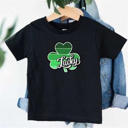 St. Patrick's Day Lucky Kids - Cute Lucky Leaf Toddler Shirt - Lucky Kids Unisex Shirt