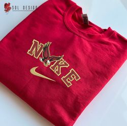 Nike Boston College Eagles Embroidered Sweatshirt, NCAA Embroidered Sweater, Boston College Shirt, Unisex Shirts