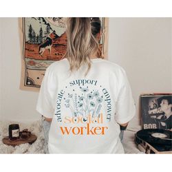 School Social Worker Sweatshirt, Retro Social Work Shirt, Social Worker Hoodie, MSW LSW Tee, Cute SW Tshirts, Gift for S