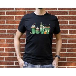 St Patrick Coffee Shirt, Coffee Lover Gift, Irish Shamrock Shirt, St Patricks Day Gift, Shamrock Lucky Shirt, Four Leaf