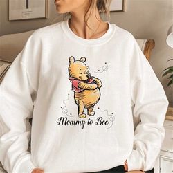 Mommy to Bee Sweatshirt, Pregnancy Reveal Sweatshirt, Disney Pooh Mommy Sweatshirt, Gift for mom, Custom mom shirt,Mama