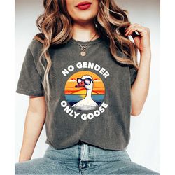 No Gender Only Goose Shirt, Non Binary Shirt, Pride Month Gift, Trendy LGBTQ Shirt, Pride Month Shirt, Funny Gay Shirt,