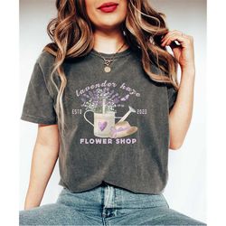 Comfort Colors Lavender Haze Shirt Gift For Plant Lovers, Plant Mom Clothing, Gardener Shirt, Planting Outfit, Botanical