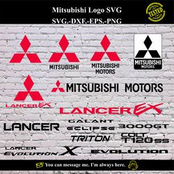 Mitsubishi Logo SVG Vector Digital product - instant download
