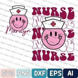 Groovy Nurse Svg, Nursing School Student Svg, New Nurse Svg, Personalized Nurse Svg, Custom Nurse Svg