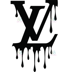 LV Logo Dripping Svg, Louis Vuiton logo Svg, Brand Logo Svg, Fashion Brand Svg, File Cut Digital Download