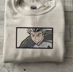 Kotaro Bokuto Embroidered Crewneck, Haikyuu Embroidered Sweatshirt, Inspired Embroidered Manga Anime Hood