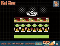 Disney Pixar Toy Story Pizza Planet Pizza Pattern T-Shirt copy png