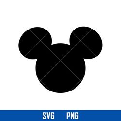 Mickey Mouse Head Svg, Mickey Svg, Disney Svg, Png Digital File