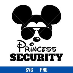 Pricness Security Svg, Mickey Sunglasses Svg, Disney Svg, Png Digital File