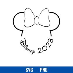 Minnie Disney 2023 Svg, Minnie Mouse Svg, Disney Svg, Png Digital File
