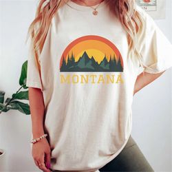 Montana T-Shirt, Vintage Montana T-Shirt, Comfort Colors Shirt, Montana Sweater, College Shirt, Oversized Tshirt, Hiking