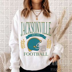 Vintage Style Jacksonville Football Sweatshirt, Jaguars Crewneck, Jags Football, Jacksonville Sweatshirt, Jacksonville C