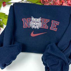 Nike Arizona Wildcats Embroidered Sweatshirt, NCAA Embroidered Sweater, Arizona Wildcats Shirt, Unisex Shirts