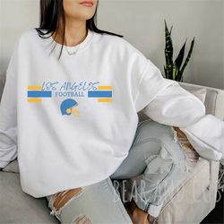 Los Angeles Football Crewneck, Retro Chargers Football Sweatshirt, Men's and Women's Sweatshirt, Throwback Chargers Shir