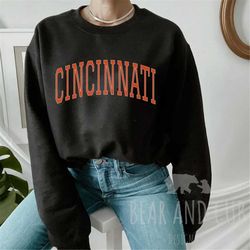 Cincinnati Sweatshirt, Bengals Crewneck, Bengals Football, Cincinnati Sweatshirt, Cincy Shirt, Bengals Gift, Bengals Swe