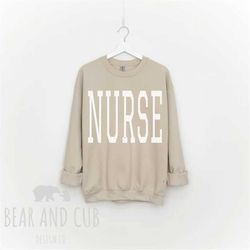 Oversized Nurse Sweatshirt, New Nurse Sweater, Nurse Gift, Nurse Graduate Gift, Nurse Appreciation, Nurse Crewneck, Pedi
