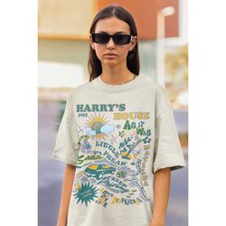 Harrys House Track list Tee, Trendy Merch, LOT 2022 Aesthetic Oversized Shirt, Colorful Retro Graphic Tee, Cute Gift for