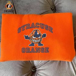 NCAA Syracuse Orange Embroidered Sweatshirt, Syracuse Orange Embroidered Shirt, Embroidered Hoodie, Unisex T-shirt