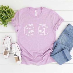 Milk Cartons Funny Breastfeeding Mom Shirt // Funny Mom Breastfeeding T-Shirt