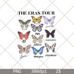 Vintage Taylor Swifte Butterfly, Retro The Eras Tour 2023, Taylor Swiftie Png, Ts Eras Tour Png, Album Taylor Swifte PNG