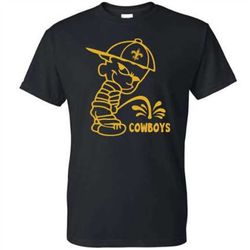 New Orleans Saints Vs Dallas Cowboys Sports Funny Football Fan Humor T-shirt