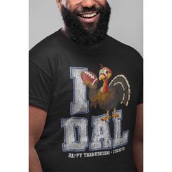 Dallas Football Thanksgiving (I heart tee) Cowboys shirt with a twist. Two styles to choose new tee look or worn down di