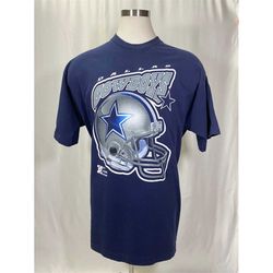 90s NFL Football Dallas Cowboys Retro Graphic T-shirt - Size 2XL (XXL)