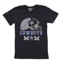 Cowboys Shirt, Dallas Shirt, Football Shirts, Rhinestone Tee, Football MOM Tee, Mother day gift, Mother T-shirt, Mommy S