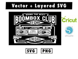 Boombox svg & png files for cricut machine , anime svg , manga svg , Goku svg