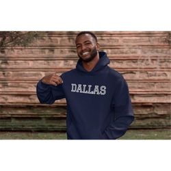 Dallas Football, Cowboys Unisex Hoodie Top, Hooded Sweatshirt Gift for Men and Women