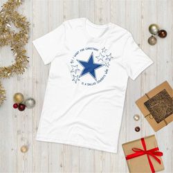 Dallas Cowboys Christmas T-shirt, Football Shirt, Funny Christmas Shirts, Cowboys T-shirt, Xmas Shirt, Santa Shirts