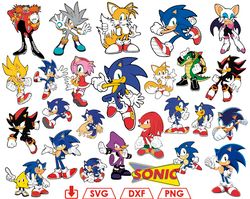 Sonic the Hedgehog svg bundle, Sonic running svg png