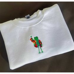 Vintage Sweatshirt Harry Embroidered Sweater Frog Cardigan Harry
